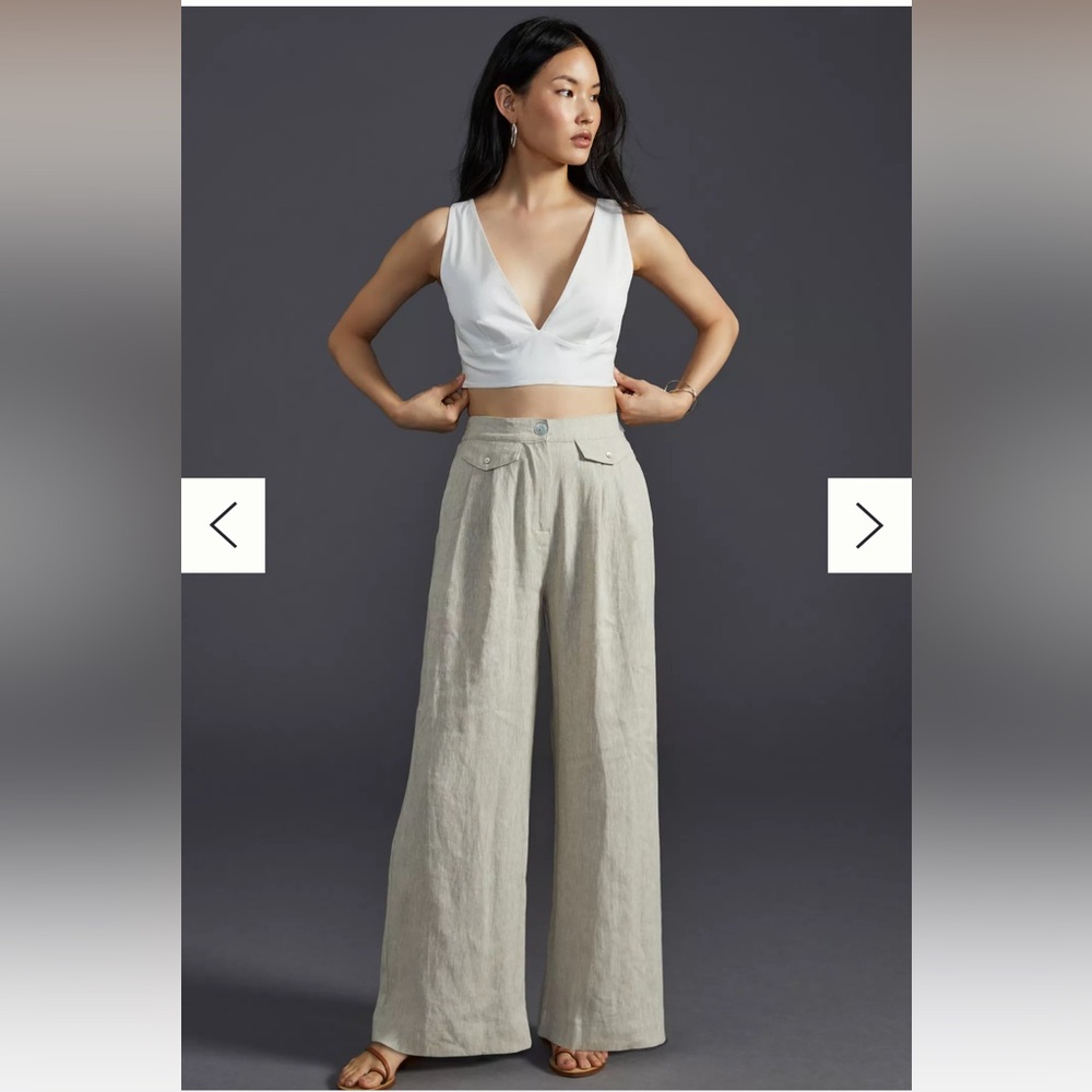 Sovere Instance Linen Pants- light stain please see pictures